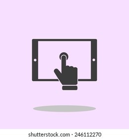 Slide touchscreen