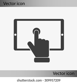 Slide touchscreen.          