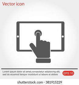 Slide touchscreen.          