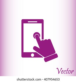 Slide touchscreen.          
