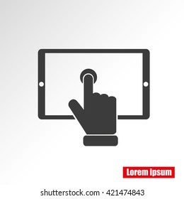 Slide touchscreen.          
