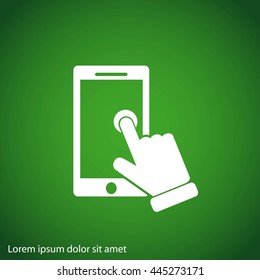 Slide touchscreen.          
