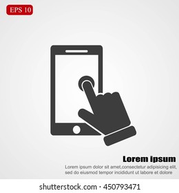 Slide touchscreen.          
