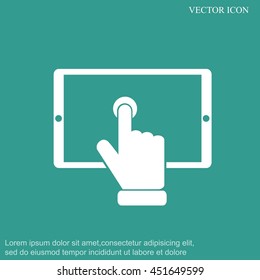 Slide touchscreen.          
