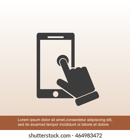 Slide touchscreen.          