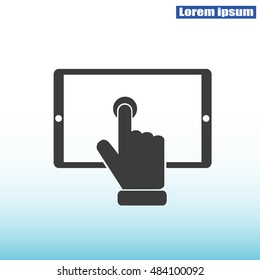 Slide touchscreen.          