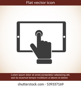 Slide touchscreen.          