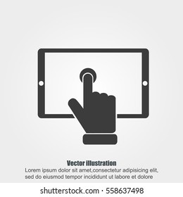 Slide touchscreen.          