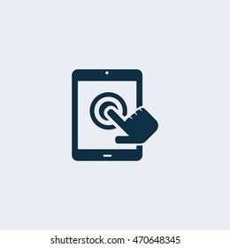 Slide touchscreen icon,Vector illustration