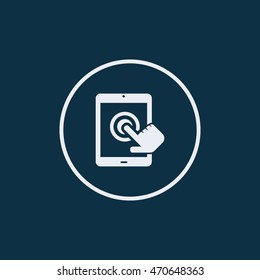 Slide touchscreen icon,Vector illustration