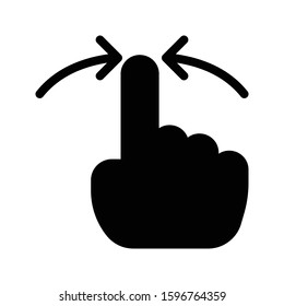 slide vector glyph flat icon 