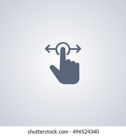 Slide Vector Icon Gesture