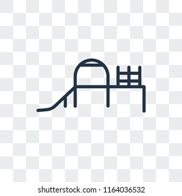 Slide vector icon isolated on transparent background, Slide logo concept