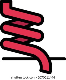ilustración del vector de diapositiva en un fondo transparente. Símbolos de calidad premium. Icono vectorial de trazo para el concepto y diseño gráfico.