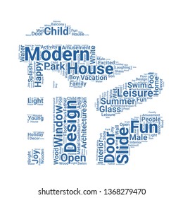 slide word cloud. tag cloud about slide