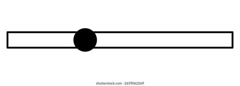 Vetor da barra deslizante. Linha do tempo do controle deslizante