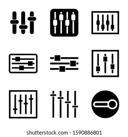 slider control icon isolated sign symbol vector illustration - Collection of high quality black style vector icons
