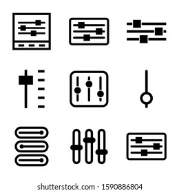 slider control icon isolated sign symbol vector illustration - Collection of high quality black style vector icons
