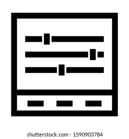 slider control icon isolated sign symbol vector illustration - high quality black style vector icons

