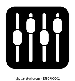 slider control icon isolated sign symbol vector illustration - high quality black style vector icons
