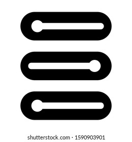 slider control icon isolated sign symbol vector illustration - high quality black style vector icons
