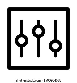 slider control icon isolated sign symbol vector illustration - high quality black style vector icons
