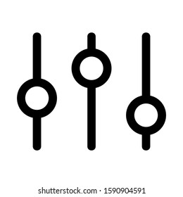 slider control icon isolated sign symbol vector illustration - high quality black style vector icons
