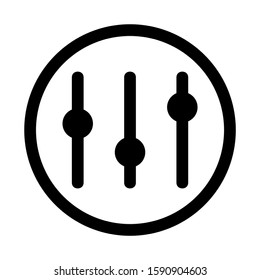 slider control icon isolated sign symbol vector illustration - high quality black style vector icons

