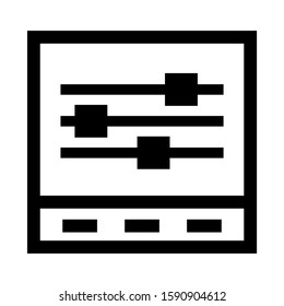 slider control icon isolated sign symbol vector illustration - high quality black style vector icons
