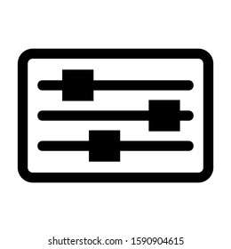 slider control icon isolated sign symbol vector illustration - high quality black style vector icons
