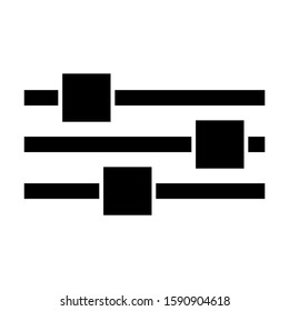 slider control icon isolated sign symbol vector illustration - high quality black style vector icons
