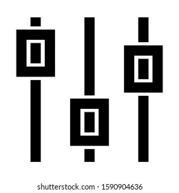 slider control icon isolated sign symbol vector illustration - high quality black style vector icons
