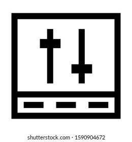 slider control icon isolated sign symbol vector illustration - high quality black style vector icons
