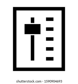 slider control icon isolated sign symbol vector illustration - high quality black style vector icons
