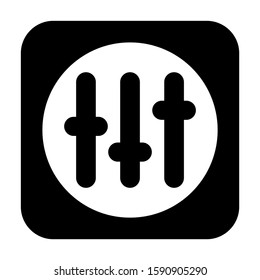 slider control icon isolated sign symbol vector illustration - high quality black style vector icons
