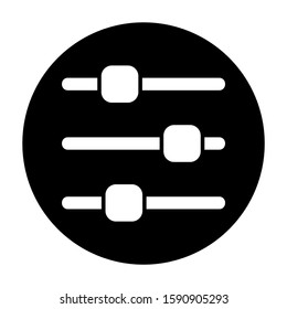slider control icon isolated sign symbol vector illustration - high quality black style vector icons
