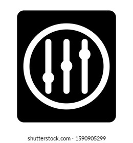 slider control icon isolated sign symbol vector illustration - high quality black style vector icons
