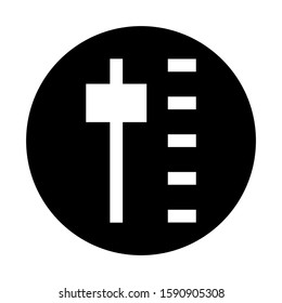 slider control icon isolated sign symbol vector illustration - high quality black style vector icons

