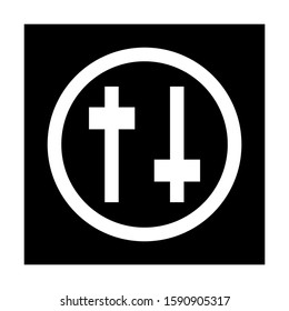 slider control icon isolated sign symbol vector illustration - high quality black style vector icons
