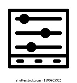 slider control icon isolated sign symbol vector illustration - high quality black style vector icons
