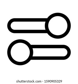 slider control icon isolated sign symbol vector illustration - high quality black style vector icons
