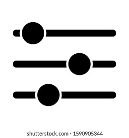 slider control icon isolated sign symbol vector illustration - high quality black style vector icons
