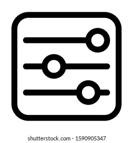 slider control icon isolated sign symbol vector illustration - high quality black style vector icons

