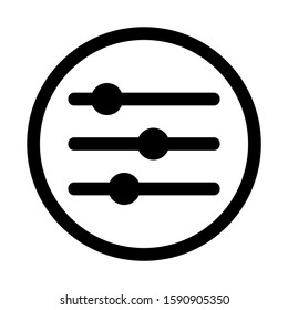slider control icon isolated sign symbol vector illustration - high quality black style vector icons
