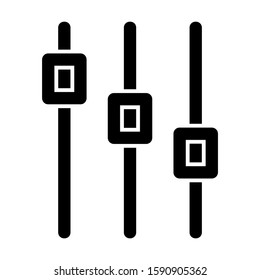slider control icon isolated sign symbol vector illustration - high quality black style vector icons
