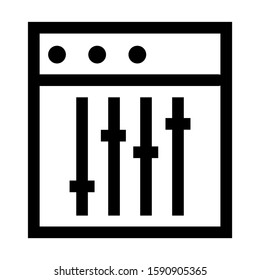 slider control icon isolated sign symbol vector illustration - high quality black style vector icons
