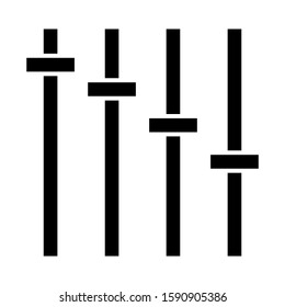slider control icon isolated sign symbol vector illustration - high quality black style vector icons
