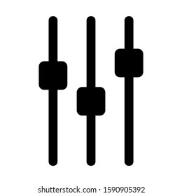 slider control icon isolated sign symbol vector illustration - high quality black style vector icons
