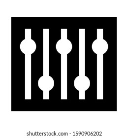 slider control icon isolated sign symbol vector illustration - high quality black style vector icons
