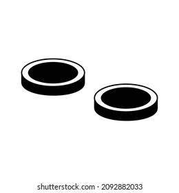 slider disc icon, slider disc vector sign symbol